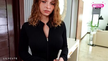 Анал с сисястыми: Анально наказал кудрявую курьершу за распиздяйство