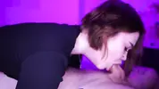 глубокий заглот хуя в позе 69