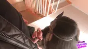 почти спалилась за отсосом на лестничной клетке