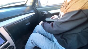 В авто от первого лица: Покатал незнакомку на машине и прокатил на своем хуе