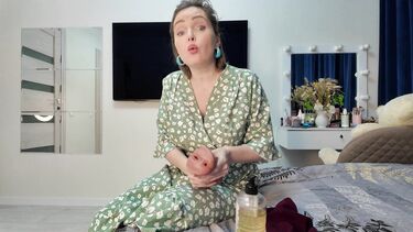 Подарок от тещи! Дрочка резиновой пиздой и ебля с зятем