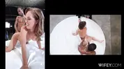 пялит сексвайф в догги перед мужем