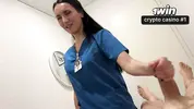 мачеха массирует крепкий стояк пасынка