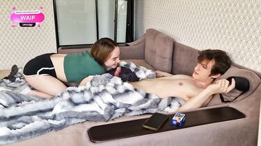 Страстный перепихон с анальной пробкой перед завтраком